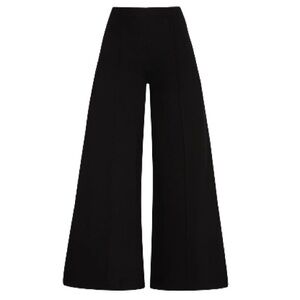 Ripley Rader Black Ponte Knit Wide Leg Pant: Cropped, NWT